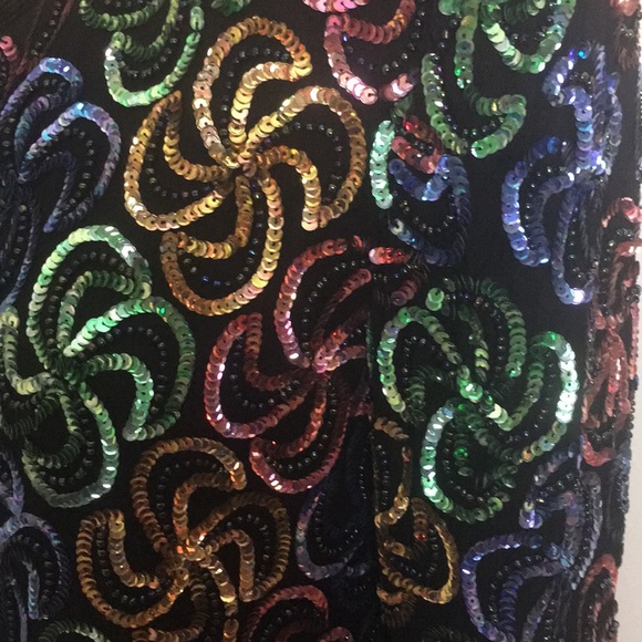 Vintage Laurence Kazar sequins blouse/jacket PM - Picture 4 of 8